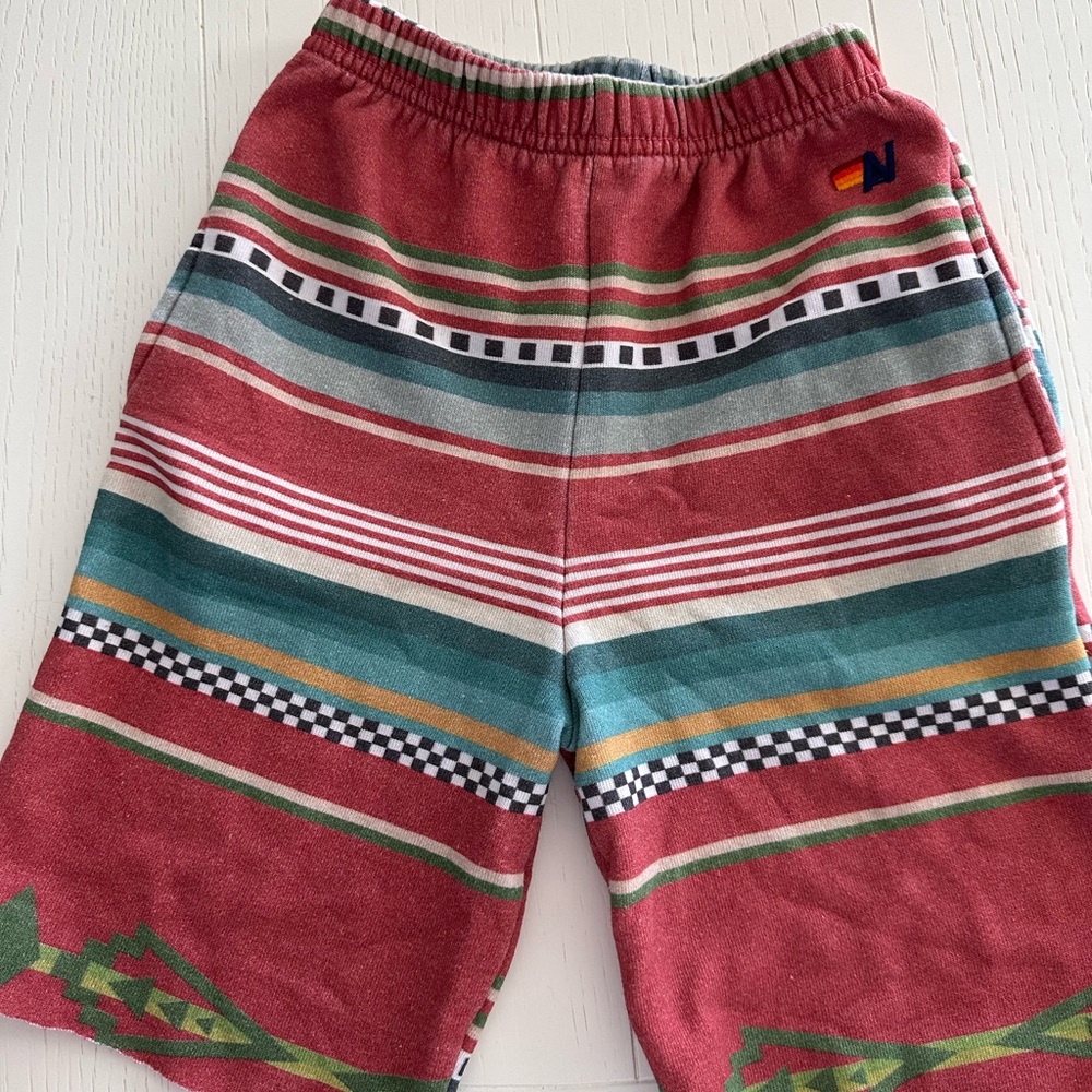 Aviator Nation Striped Tulum Kids Shorts